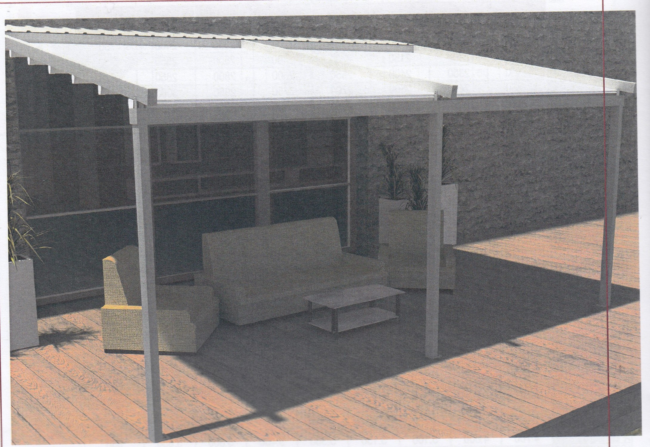 Pergola Pergotenda  tessuto oscurante Ignifugo - immagine 3