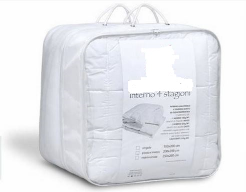 Piumino Quattro Stagioni " Season" Bianco 2 piazze - immagine 2